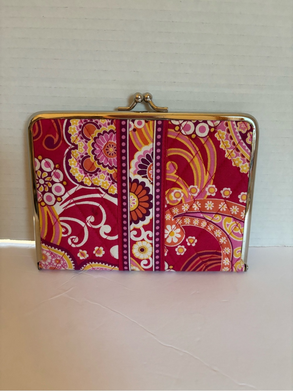 Vera Bradley photo wallet kiss lock
